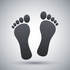 Vector footprints icon