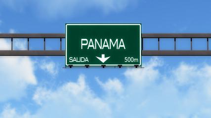 Panama Highway Road Sign