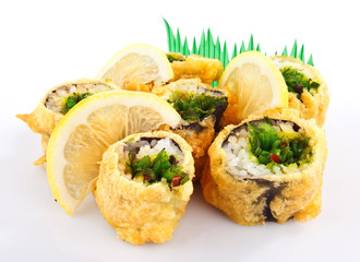 sushi roll fried in tempura batter