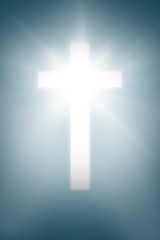 Composite image of white cross