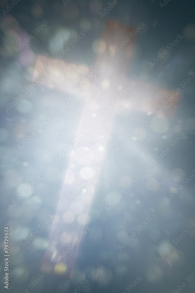 Aufkleber composite image of cross
