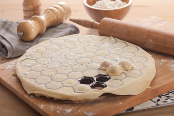 Making dumplings