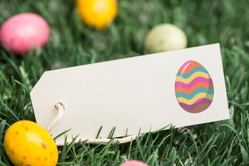 Composite image of easter egg