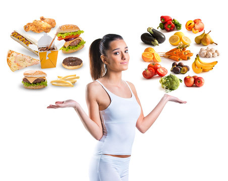 Unhealthy vs healthy food