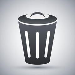 Vector trash can icon