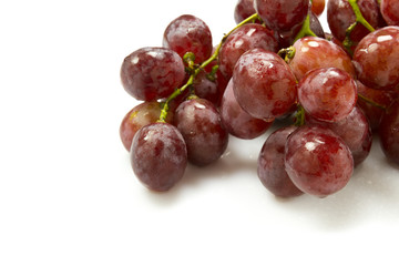 pink grapes