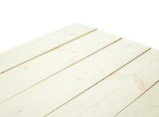White paint coated wooden boards
