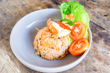 Fried rice with shrimp