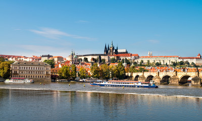 Fototapeta premium Prague on a bright day