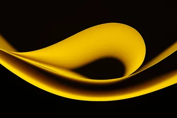 Foto op Aluminium abstract geel papier © Hennie36