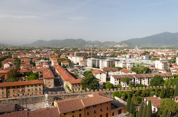Fototapeta na wymiar Pisa Old Town Center Cityscape