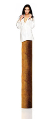 Woman on a Cigar 
