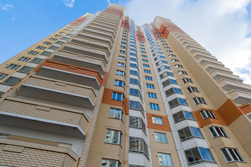 Modern multistory residential buildings