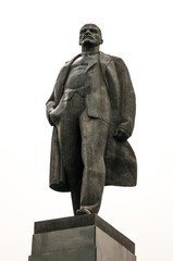 Naklejka premium Lenin statue in a park in Russia