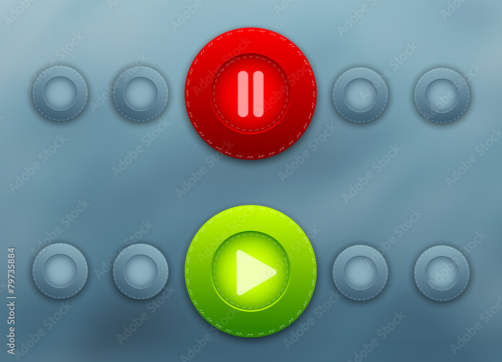 Poster vector web buttons