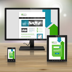 Corporate template design with applications