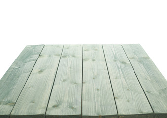 Dark green paint coated wooden boards
