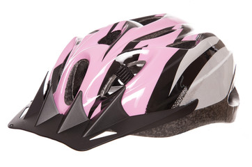 Fototapeta premium pink womens cycling helmet