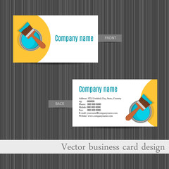 business card design for  home repair set template