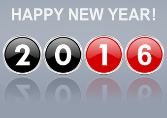 2016 new year vector illustration