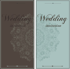 Beautiful wedding  invitation cards