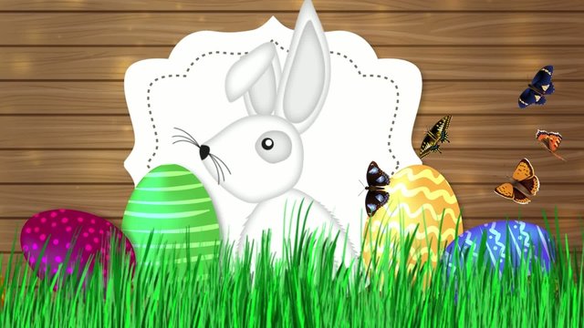 Frohe Ostern Osterhase Video Animation