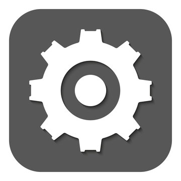 recommend clip art: The gear icon. Settings symbol. Flat