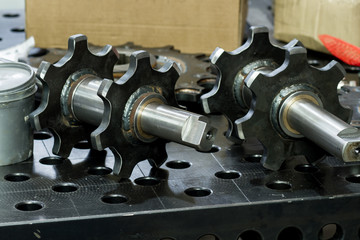 Fototapeta na wymiar metal gears