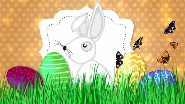 Frohe Ostern Osterhase Video Animation