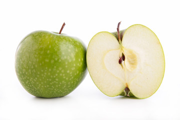 green apple isolated on white