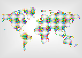 Colorful diversity around the world vector illustration