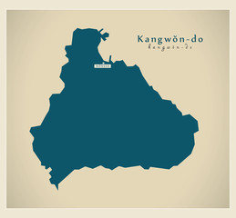 Modern Map - Kangwon-do KP