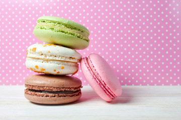 French macaroons .Dessert