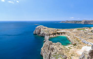 Obraz premium Bay Apostle Paul Rhodes, Greece