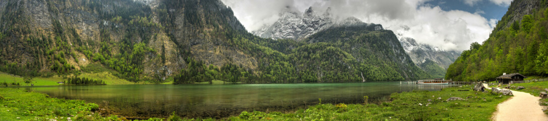 Konigssee lake panorama