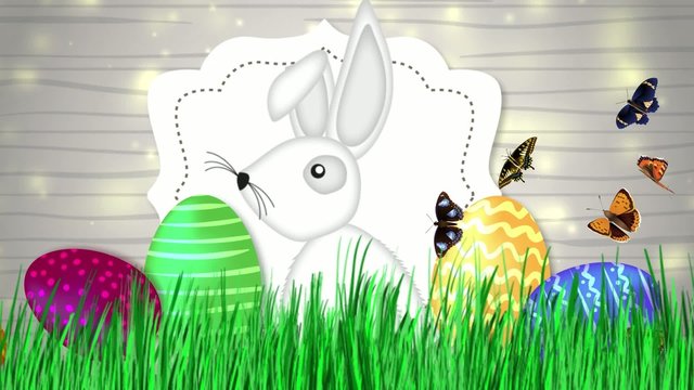 Frohe Ostern Osterhase Video Animation