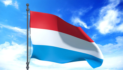 Bandiera al vento Lussemburgo