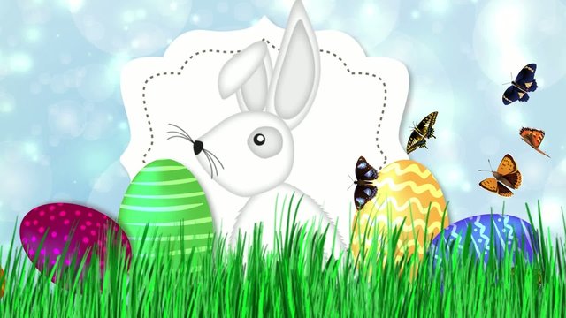 Happy Easter - Easter Bunny Video Animation