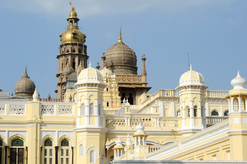 Detail of the ancient Mysore palace