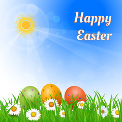 Easter sunny background