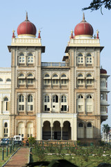 Fototapeta na wymiar Detail of the ancient Mysore palace