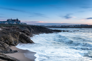 Fototapeta premium Stormy Seas at Newquay