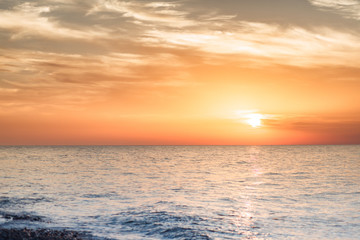 Obraz na płótnie Canvas Sunset on the Sea