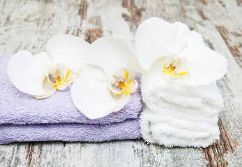 spa concept  with  orchids