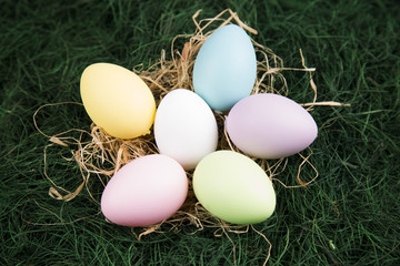 Colorful Easter eggs