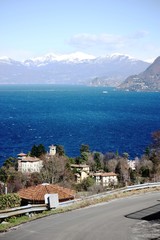 Blick auf den Lago Maggiore von aus Stresa Italien