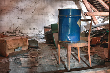 barrel with toxic waste