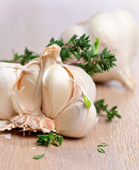 garlic and  thyme