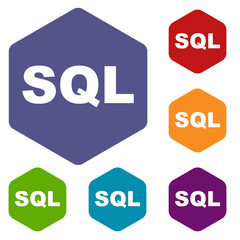 SQL rhombus icons