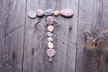 Stone alphabet - T